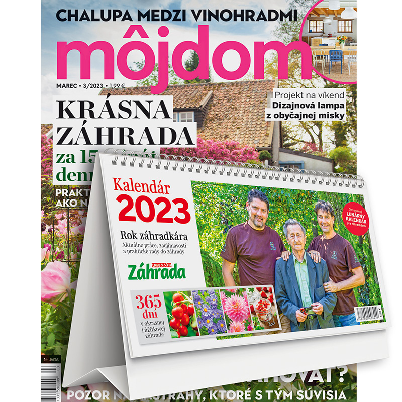 Ročné predplatné Môj dom + stolový kalendár 2023
