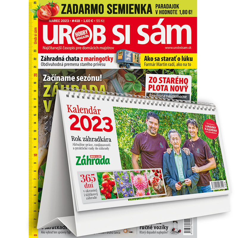 Ročné predplatné Urob si sám (so špeciálmi) + kalendár 2023