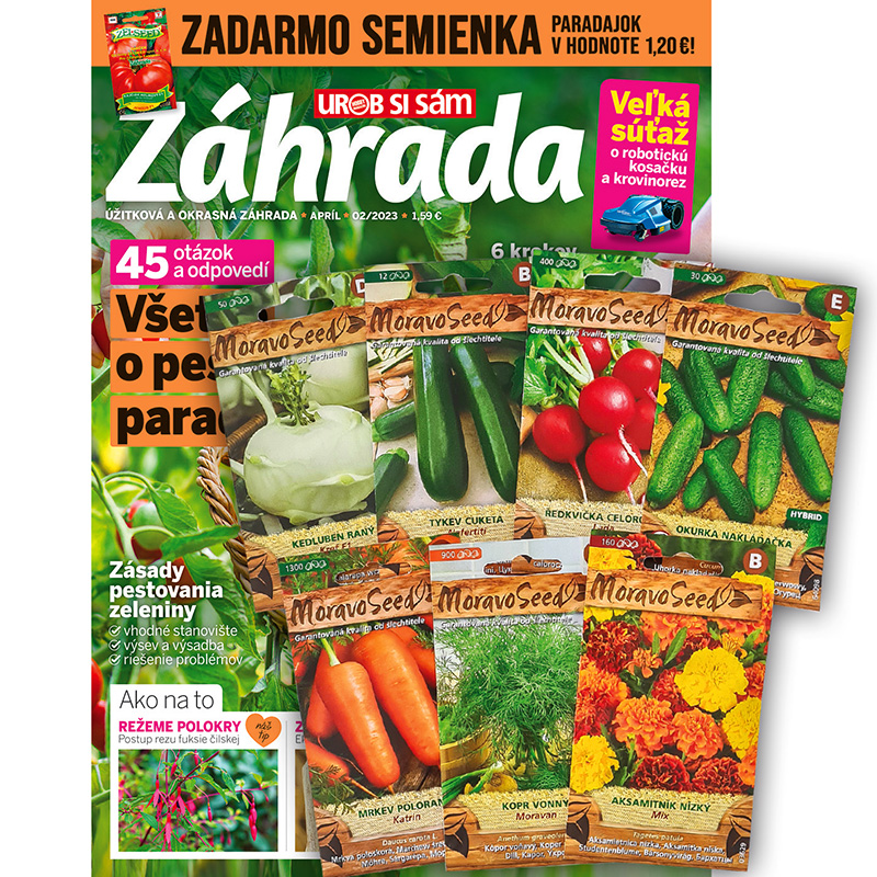 Ročné predplatné Záhrada + semienka