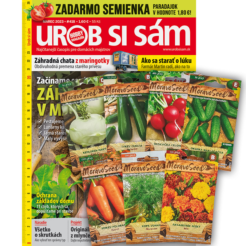 Ročné predplatné Urob si sám so špeciálmi + semienka