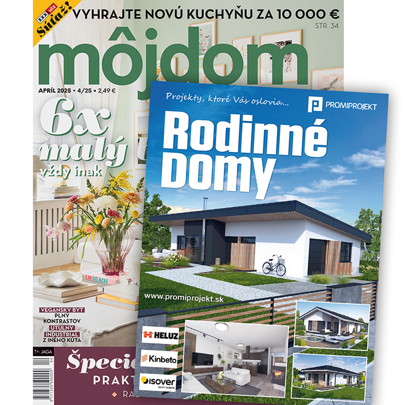 Ročné predplatné Môj dom + katalóg projektov + zľava 10 % na projekt