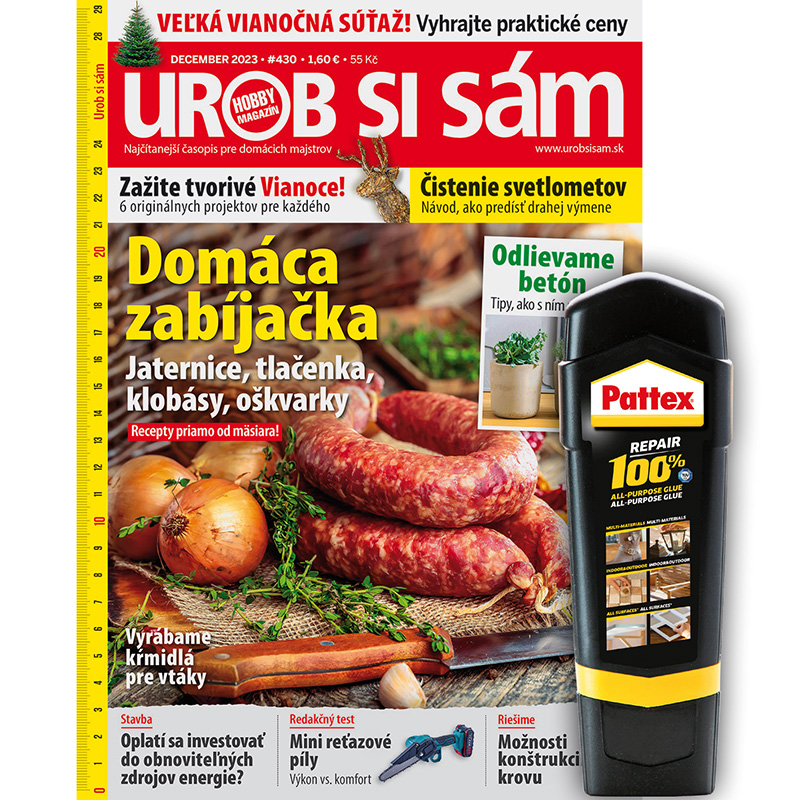 Dvojročné predplatné Urob si sám (so špeciálmi) + lepidlo Pattex 100%