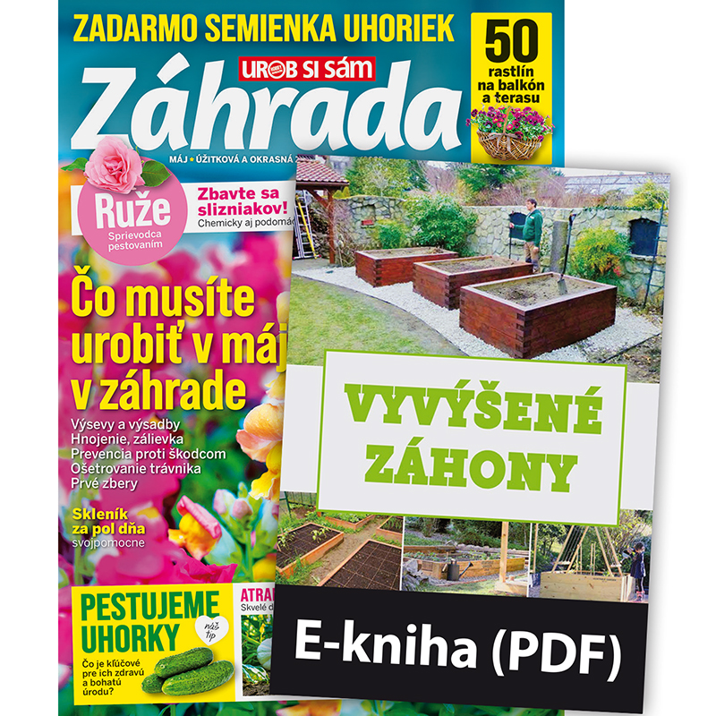 Ročné predplatné Záhrada + E-kniha Vyvýšené záhony (PDF)