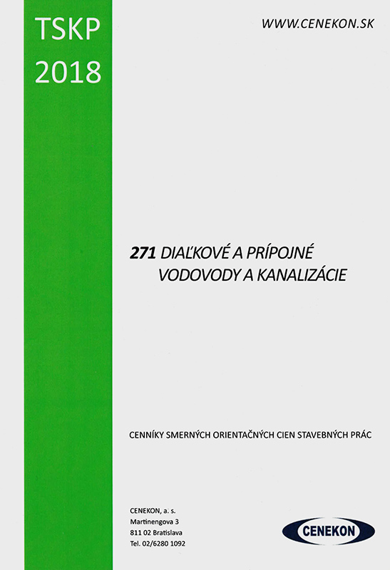 TSKP - 271 Diaľkové a prípojné vodovody a kanalizácie