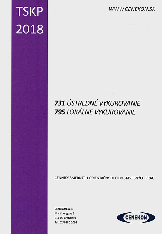 TSKP - 731 Ústredné vykurovanie + TSKP - 795 Lokálne vykurovanie