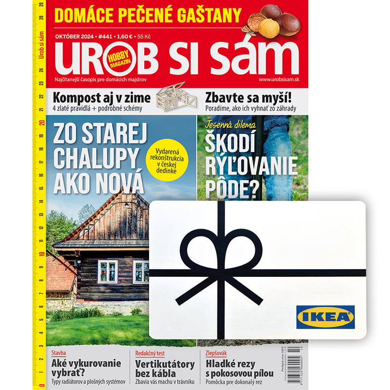 Dvojročné predplatné Urob si sám (so špeciálmi) + 15 € na nákup v IKEA