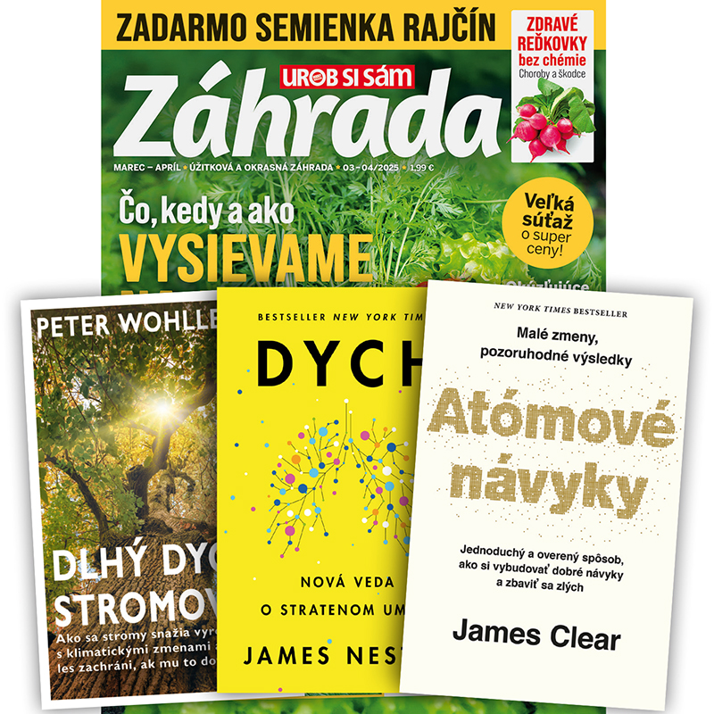 Dvojročné predplatné Záhrada + kniha podľa vlastného výberu