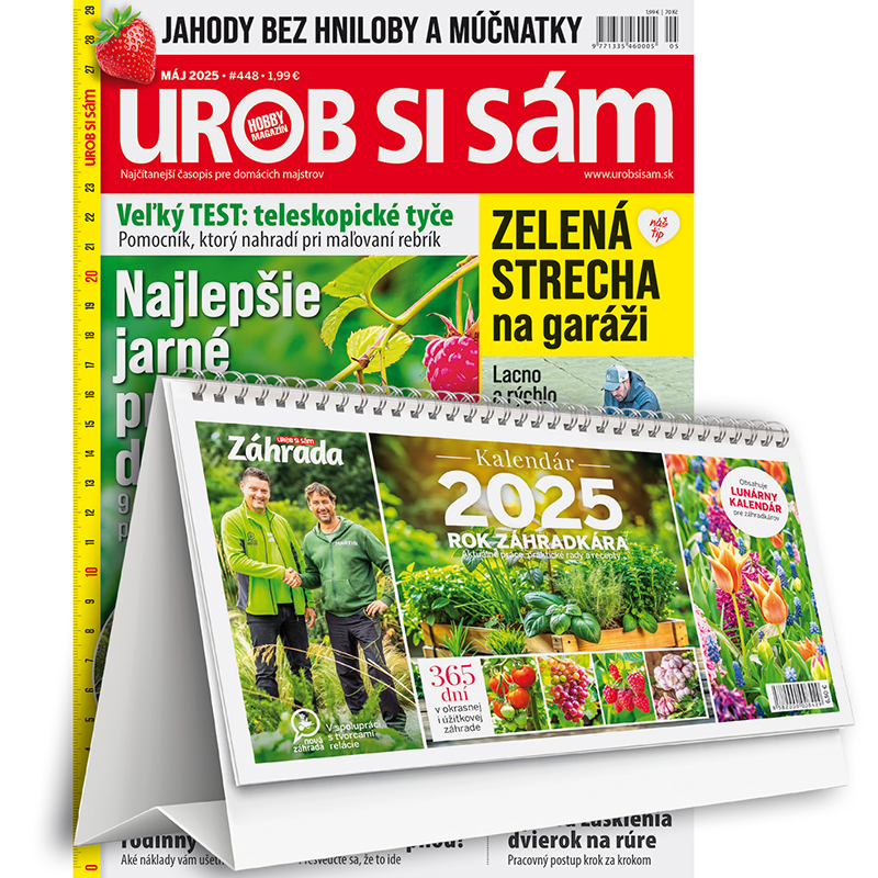 Ročné predplatné Urob si sám (so špeciálmi) + kalendár 2025