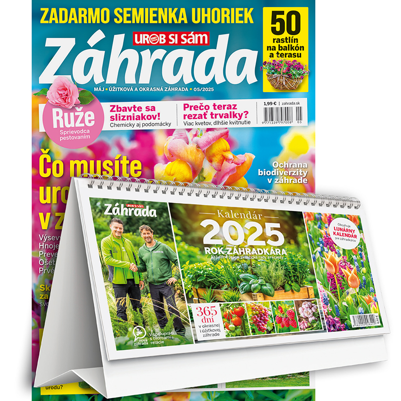 Ročné predplatné Záhrada + stolový kalendár 2025