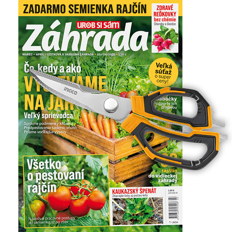 Ročné predplatné Záhrada + multifunkčné nožnice