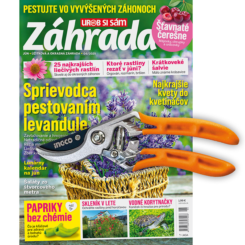 Dvojročné predplatné Záhrada + záhradné nožnice